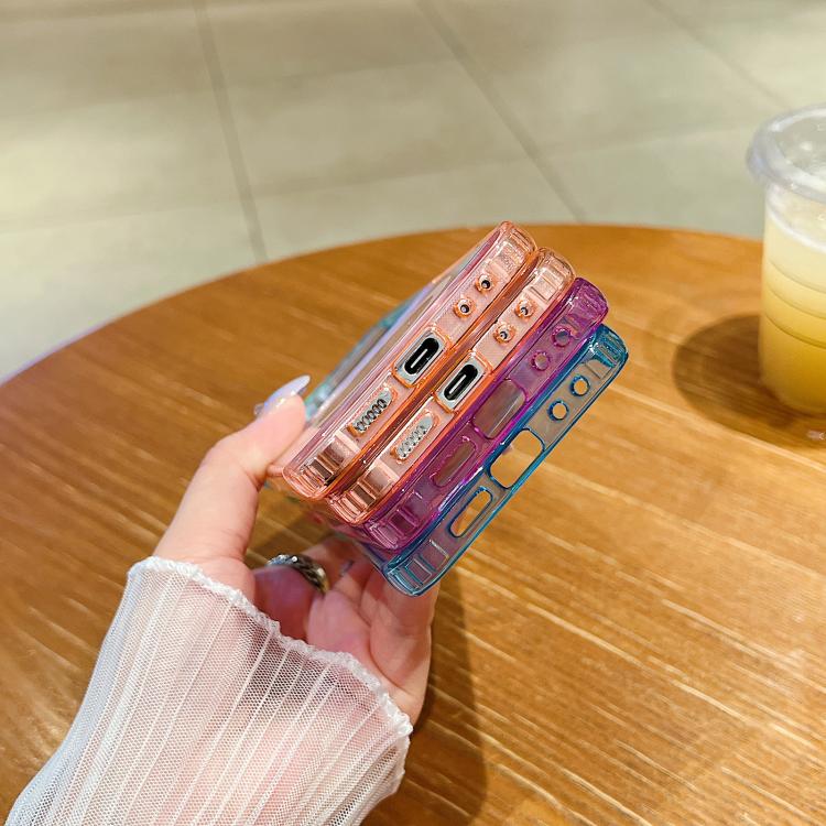 Contrast Color Gradient Transparent MagSafe Phone Case