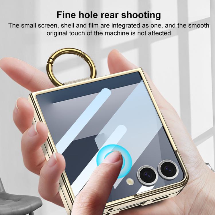 GKK Integrated Electroplating Phantom Full Coverage Phone Case with Ring