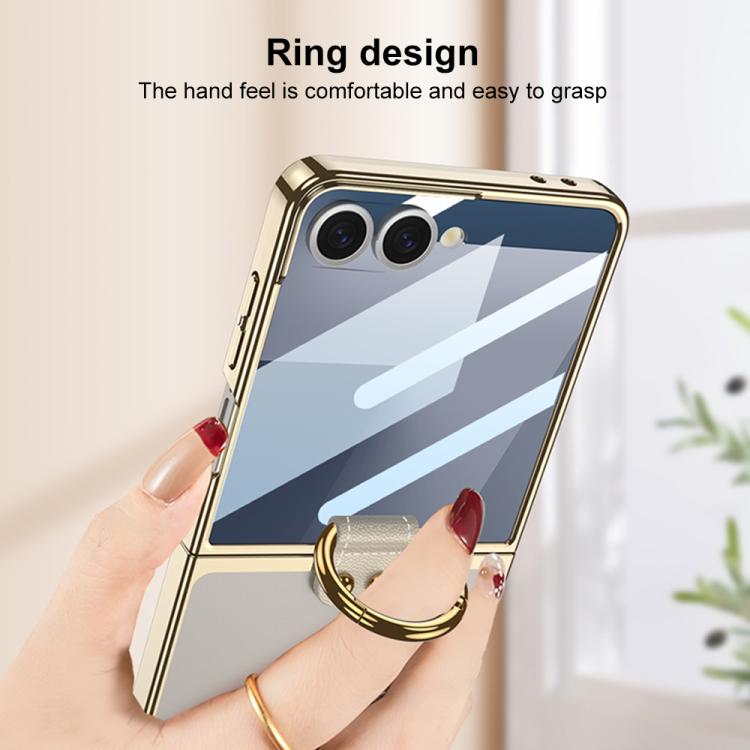 GKK Integrated Electroplating Phantom Full Coverage Phone Case with Ring