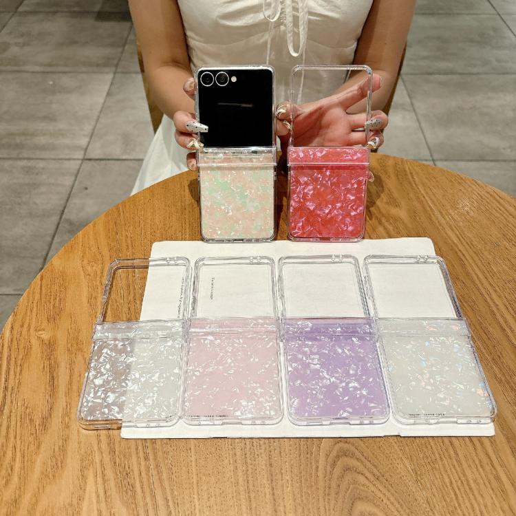 Three-piece Set Pearlescent Shell Texture Phone Case