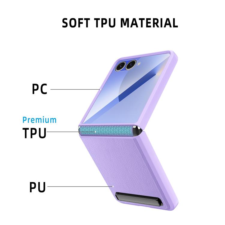 Integrated Invisible Bracket Litchi Skin Pasting Phone Case