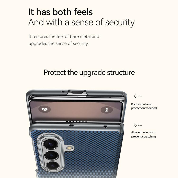 SULADA Kevlar Woven Texture Magnetic Leather Phone Case
