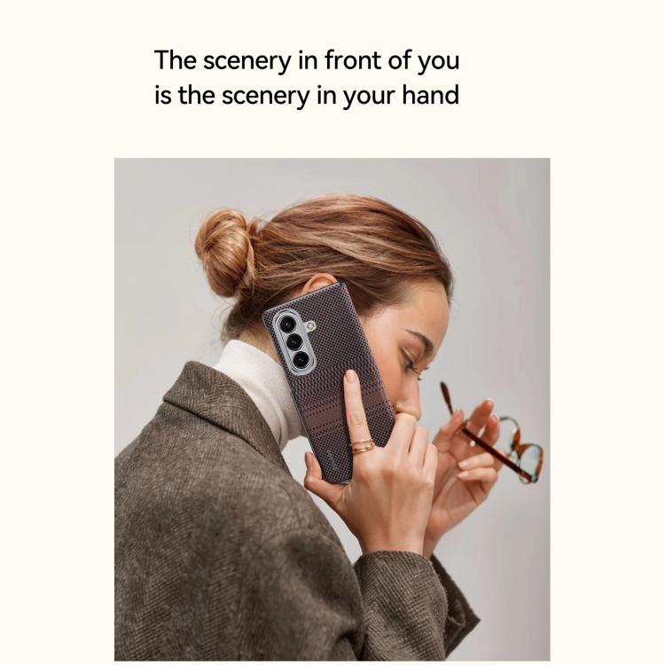 SULADA Kevlar Woven Texture Magnetic Leather Phone Case