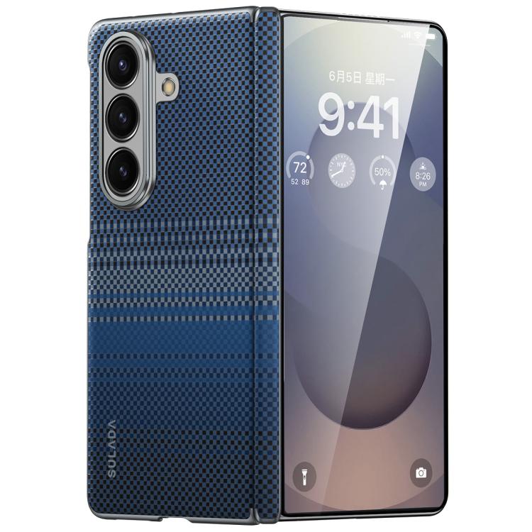 SULADA Kevlar Woven Texture Magnetic Leather Phone Case