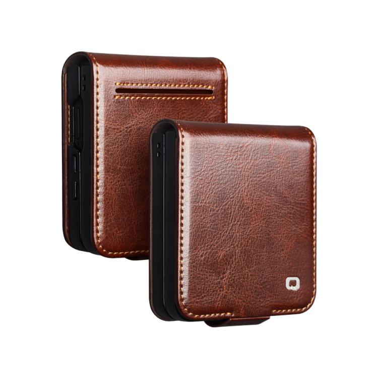 QIALINO Classic 103 Buckle Genuine Leather Phone Case