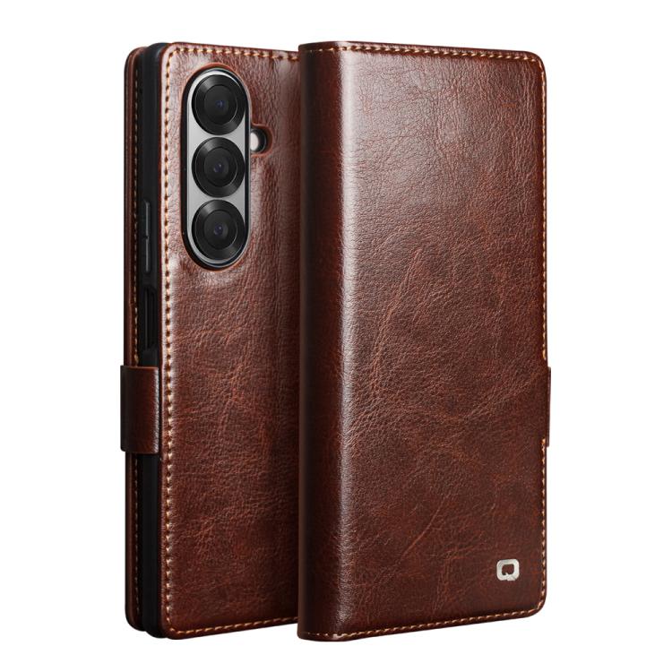 QIALINO Classic 103 Buckle Genuine Leather Phone Case