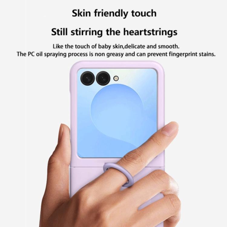 Large Window Ring Holder Skin Feel PC Phone Case