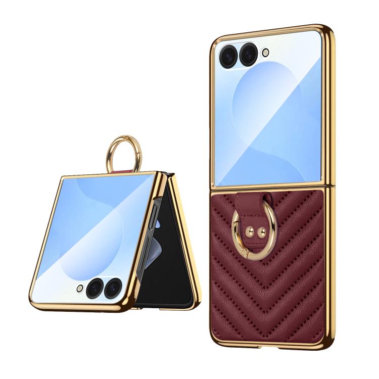 VIETAO Dream Series Metal Ring Leather Phone Case