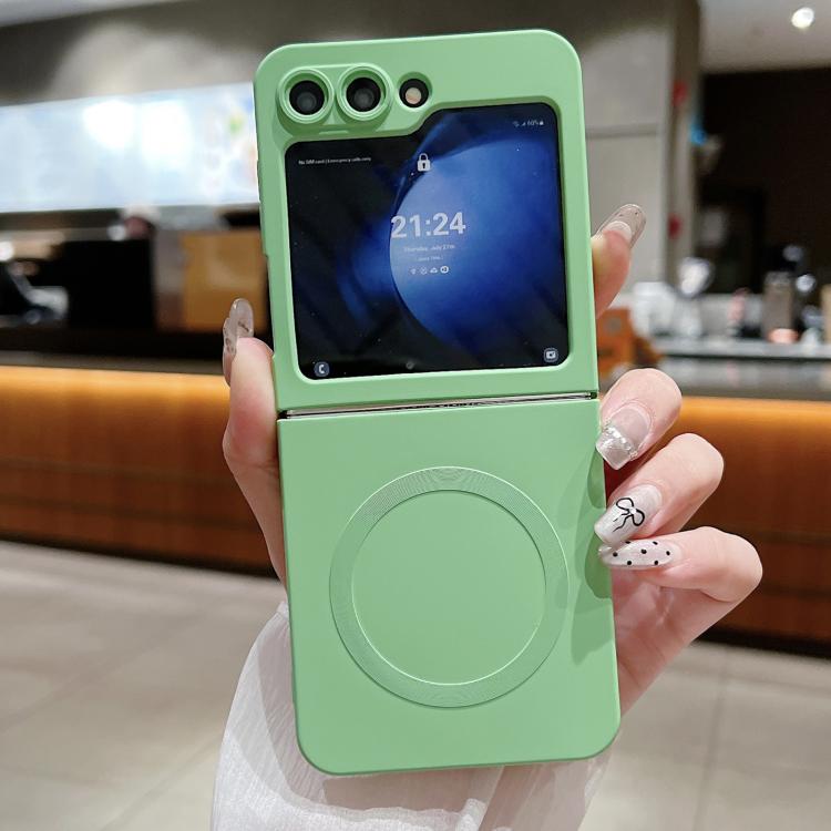 Solid Color Liquid Silicone MagSafe Magnetic Phone Case