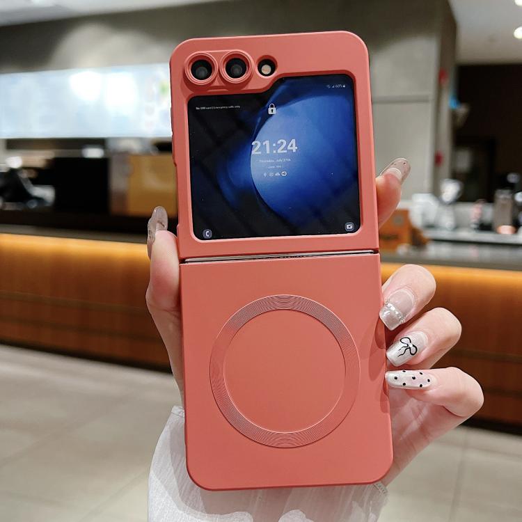 Solid Color Liquid Silicone MagSafe Magnetic Phone Case