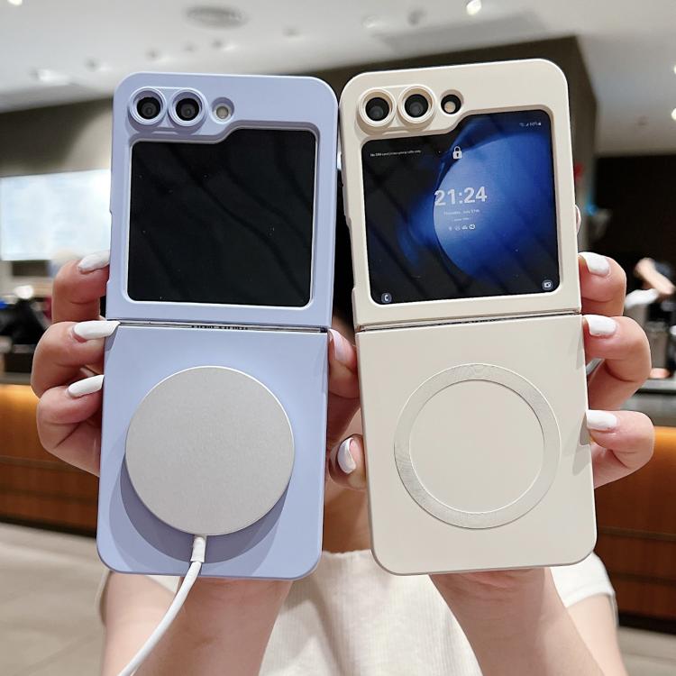 Solid Color Liquid Silicone MagSafe Magnetic Phone Case