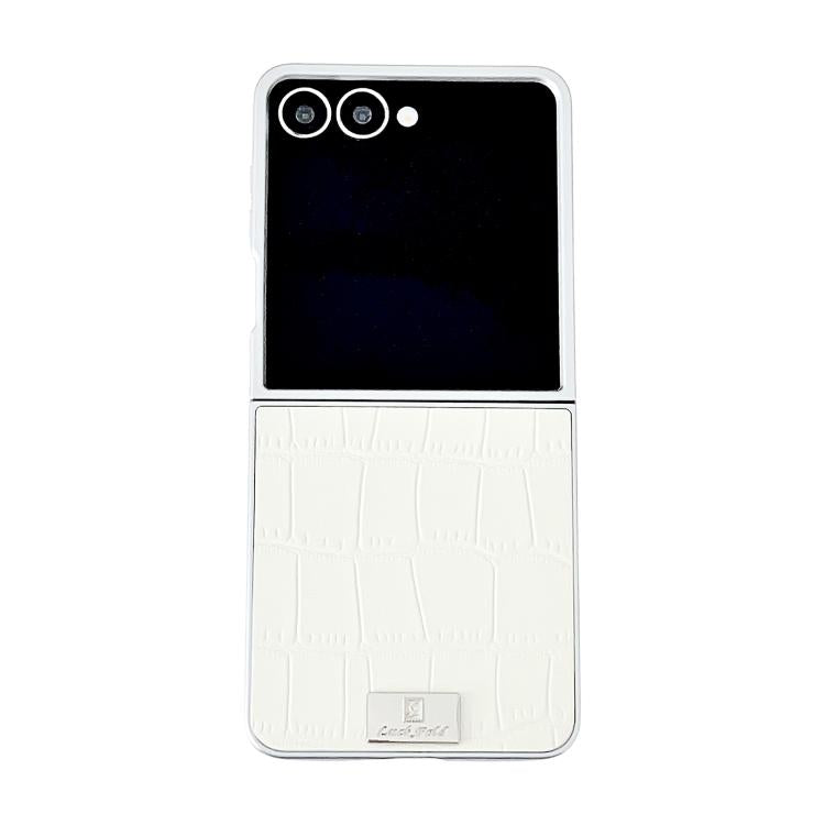 Silver Edge Crocodile Pattern Foldable Phone Case