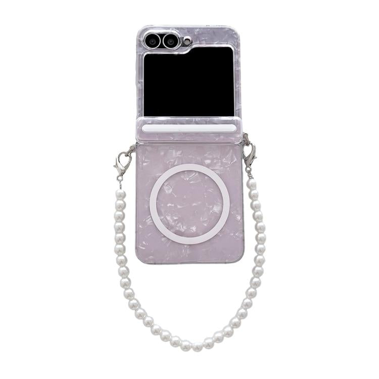 Axis Pearlescent Shell Texture MagSafe Phone Case with Bracelet