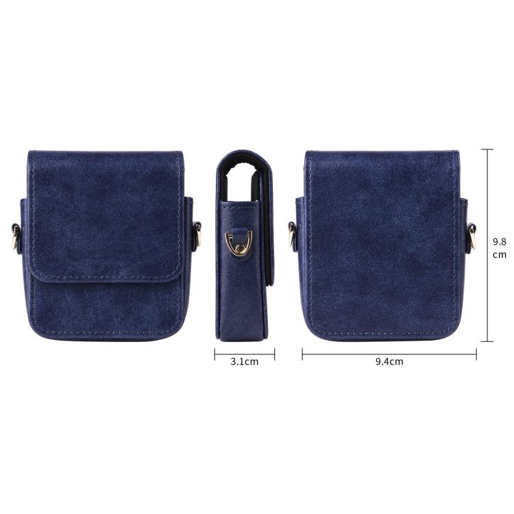 Mini Long Shoulder Chain Crossbody Folding Magnetic Leather Phone Bag