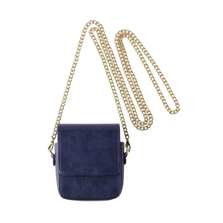 Mini Long Shoulder Chain Crossbody Folding Magnetic Leather Phone Bag