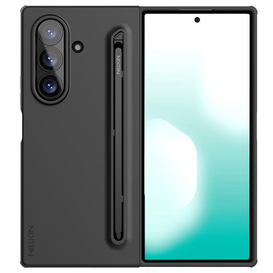 NILLKIN Fold Liquid Silicone PC Phone Case with Stylus