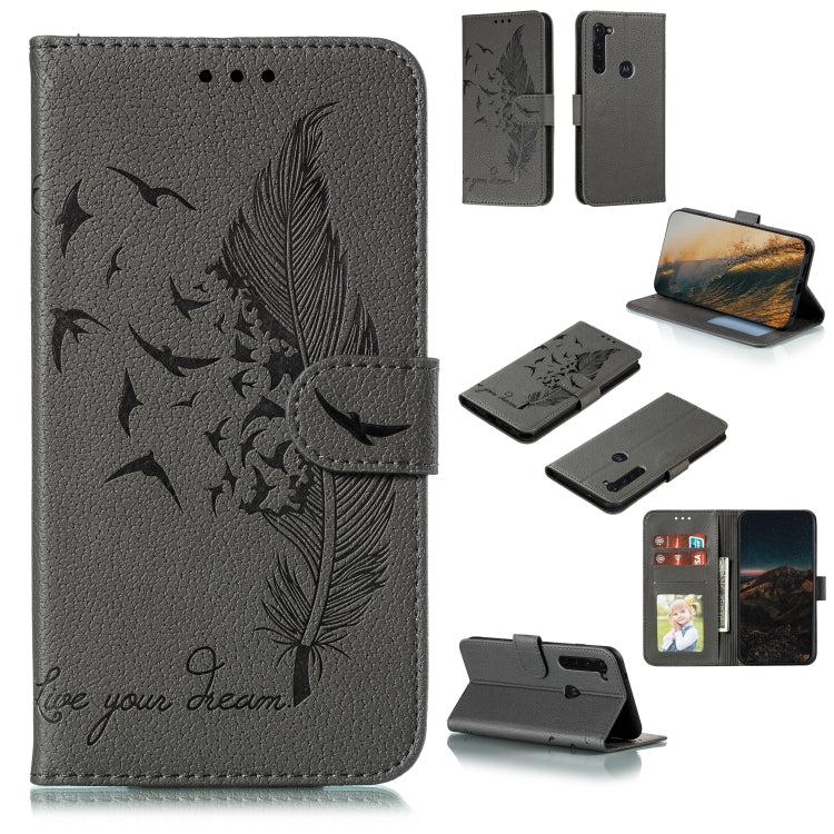 Feather Pattern Litchi Texture Horizontal Flip Leather Case with Wallet & Holder & Card Slots, For LG K41S / K51S, For LG K61, For Motorola Moto Edge Plus, For Huawei Enjoy 20, For Motorola Moto G Stylus, For Google Pixel 5