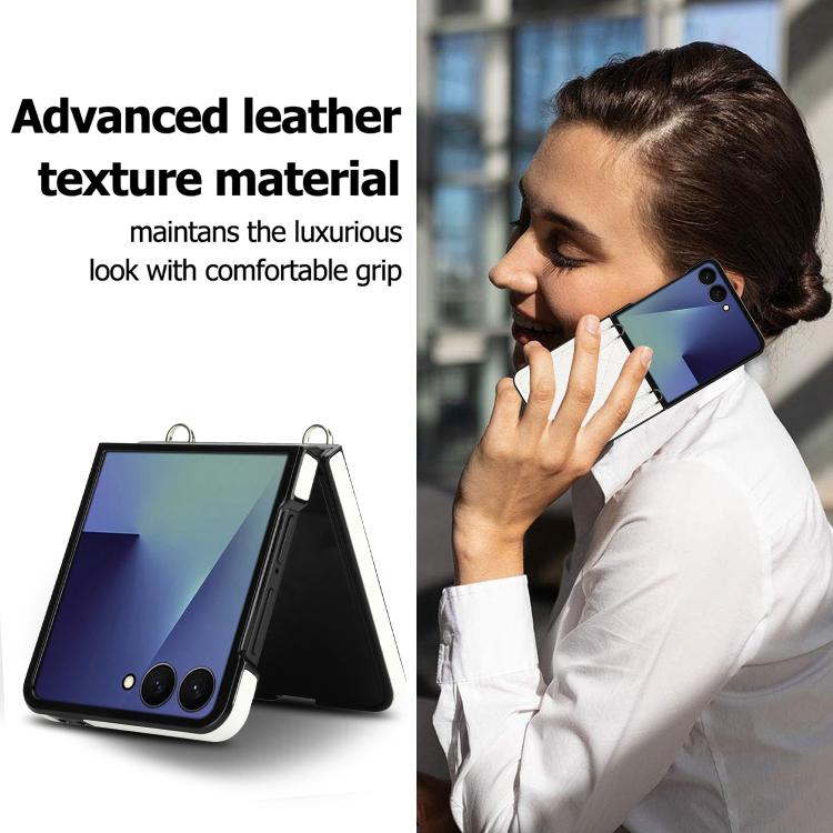 Rhombic Leather Phone Case with Scarf / Bracelet