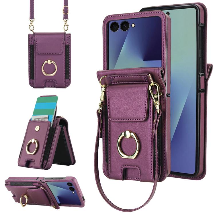 Ring Holder Wallet Card Slot Leather Phone Case