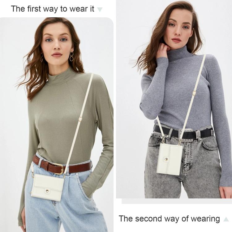 Solid Color Backpack Wallet Card Slot RFID PU Phone Case