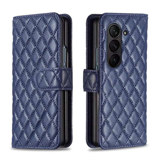 Diamond Lattice Wallet Flip Leather Phone Case
