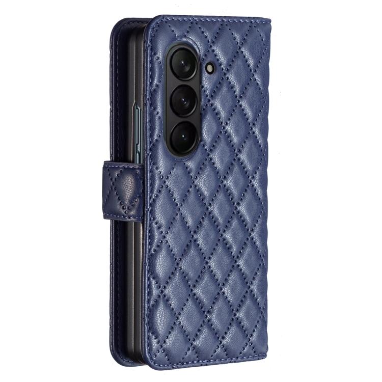 Diamond Lattice Wallet Flip Leather Phone Case