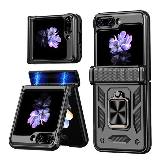 Kalebol Sliding Window Hinge Phone Case with Ring Stand