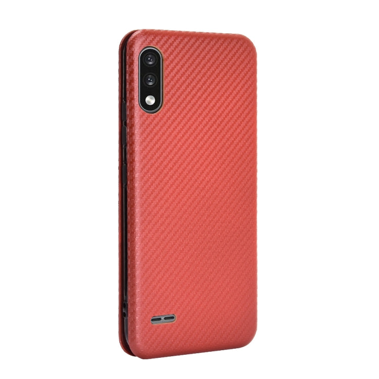 Carbon Fiber Texture Magnetic Horizontal Flip TPU + PC + PU Leather Case with Card Slot, For LG K22, For OPPO F17 Pro / A93 / Reno4 Lite, For Fujitsu F-42A / F-01L, For Motorola Moto G9 Plus