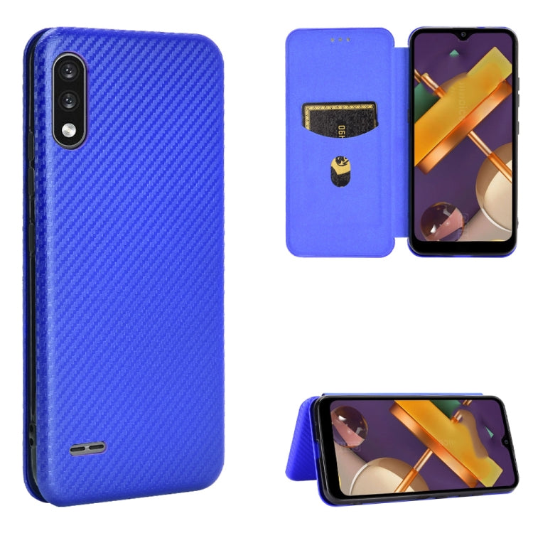 Carbon Fiber Texture Magnetic Horizontal Flip TPU + PC + PU Leather Case with Card Slot, For LG K22, For OPPO F17 Pro / A93 / Reno4 Lite, For Fujitsu F-42A / F-01L, For Motorola Moto G9 Plus