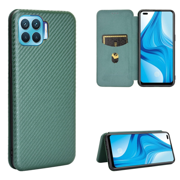 Carbon Fiber Texture Magnetic Horizontal Flip TPU + PC + PU Leather Case with Card Slot, For LG K22, For OPPO F17 Pro / A93 / Reno4 Lite, For Fujitsu F-42A / F-01L, For Motorola Moto G9 Plus