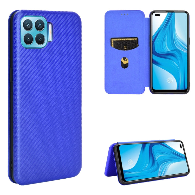 Carbon Fiber Texture Magnetic Horizontal Flip TPU + PC + PU Leather Case with Card Slot, For LG K22, For OPPO F17 Pro / A93 / Reno4 Lite, For Fujitsu F-42A / F-01L, For Motorola Moto G9 Plus