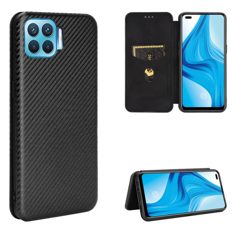 Carbon Fiber Texture Magnetic Horizontal Flip TPU + PC + PU Leather Case with Card Slot, For LG K22, For OPPO F17 Pro / A93 / Reno4 Lite, For Fujitsu F-42A / F-01L, For Motorola Moto G9 Plus