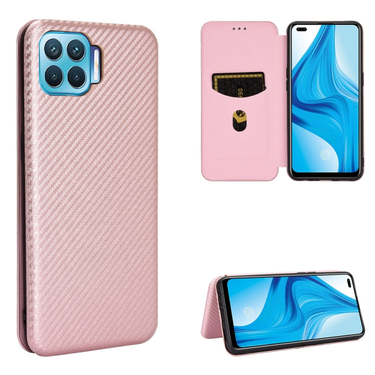 Carbon Fiber Texture Magnetic Horizontal Flip TPU + PC + PU Leather Case with Card Slot, For LG K22, For OPPO F17 Pro / A93 / Reno4 Lite, For Fujitsu F-42A / F-01L, For Motorola Moto G9 Plus