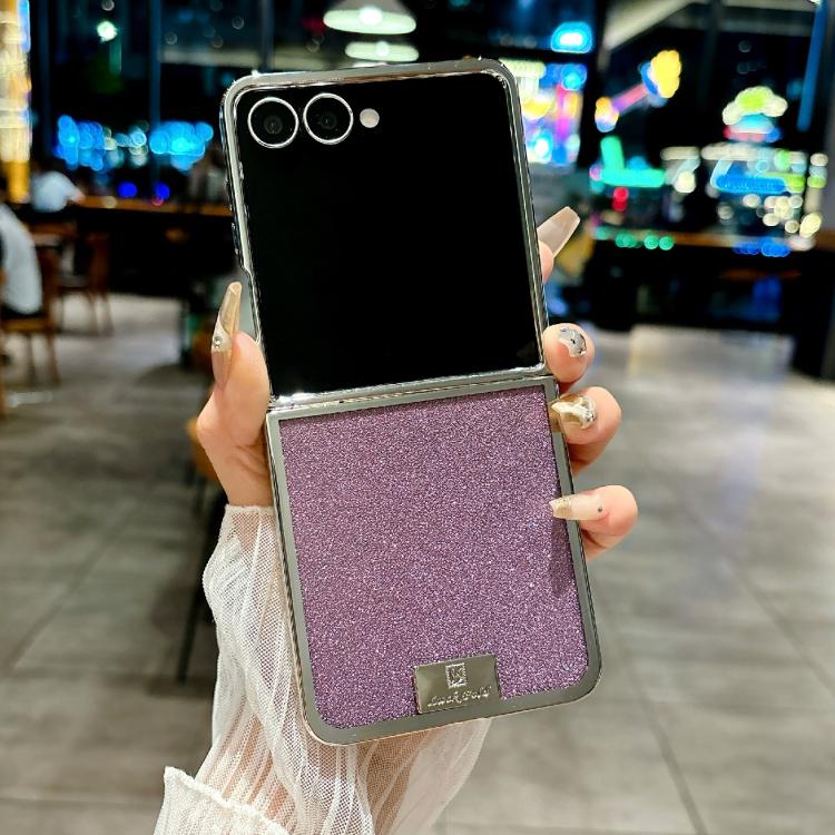 Plating Frame Glitter Paper Nameplate Full Coverage Phone Case