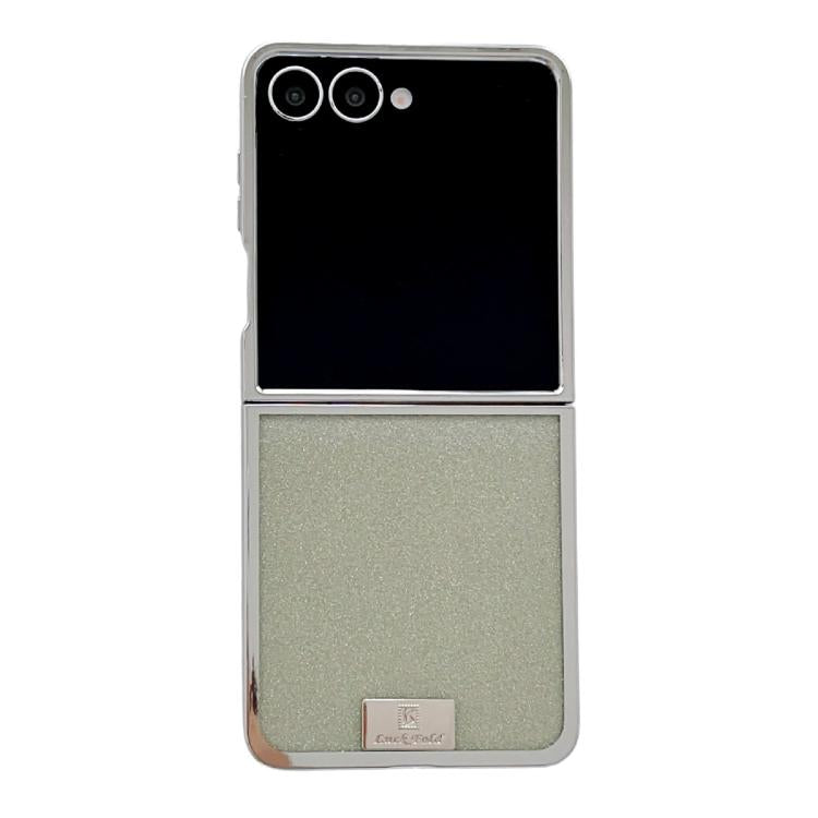 Plating Frame Glitter Paper Nameplate Full Coverage Phone Case