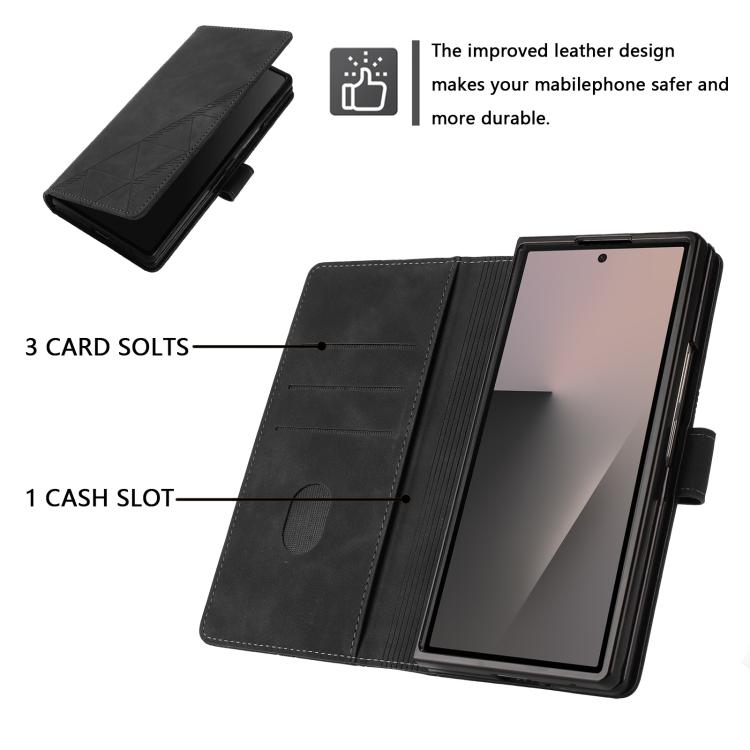 3D Embossed Flip Leather Phone Case