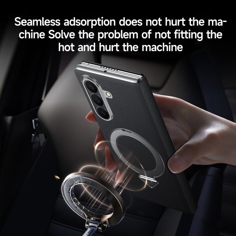 SULADA Smart View Window MagSafe Magnetic Holder Leather Phone Case