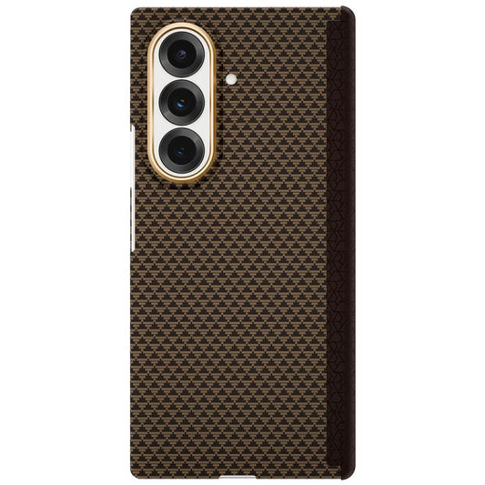 Metal Frame Nanofiber MagSafe Magnetic Center Phone Case