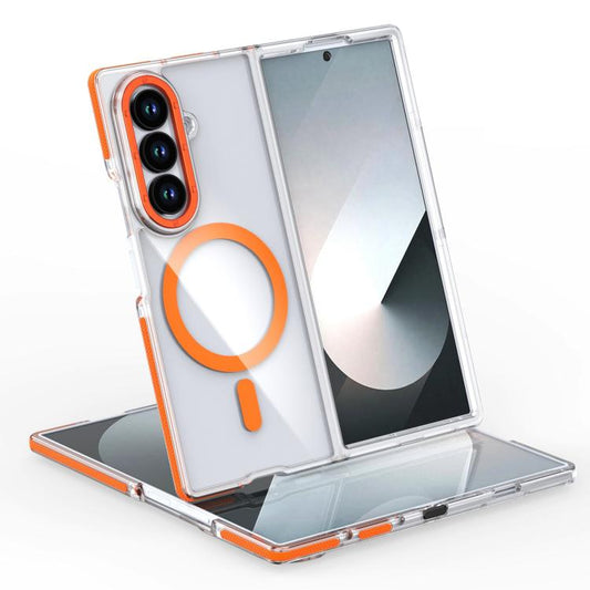 Dual-Color Clear Acrylic Hybrid TPU MagSafe Phone Case
