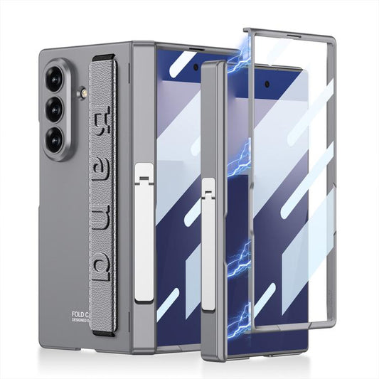 GKK Integrated Magnetic Folding Hinged Wristband Phone Case with Side Bracket
