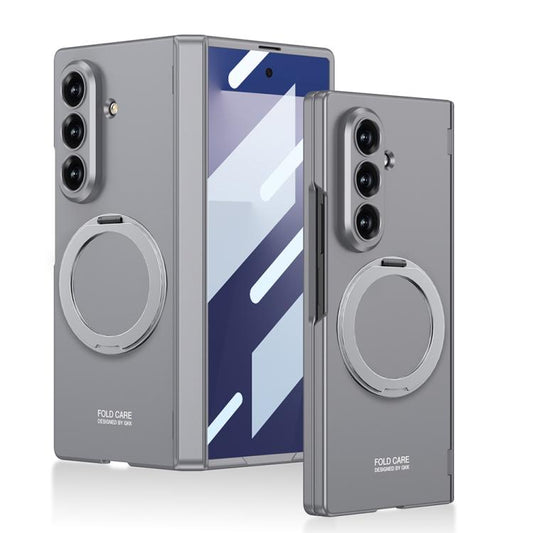 GKK Integrated Magnetic Folding Hinge Full Coverage Phone Case with Rotating Bracket