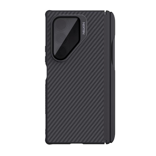 NILLKIN Aramid Fiber Transparent Mirror Cover Magnetic Version Phone Case with Stylus