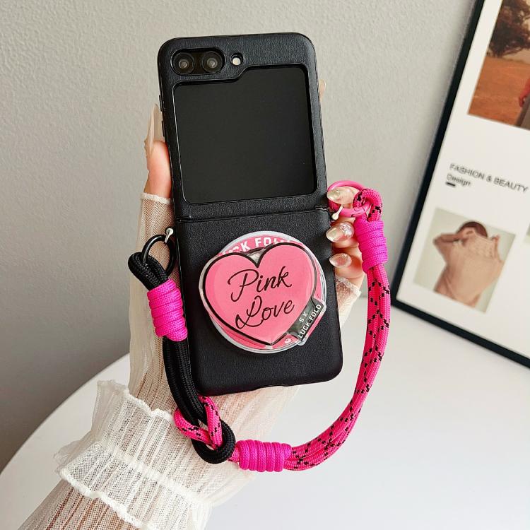 Side Buckle MagSafe Leather Texture Phone Case with Strap / Holder