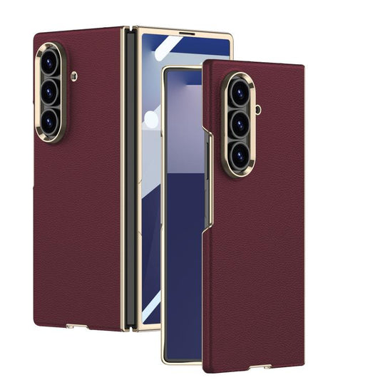 GKK Integrated Plating Leather Phone Case