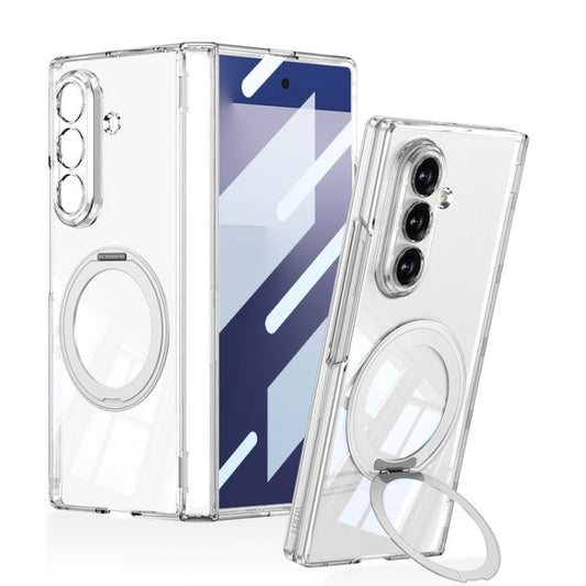 GKK Integrated PC Magnetic Folding Hinge Phone Case with Rotating Holder