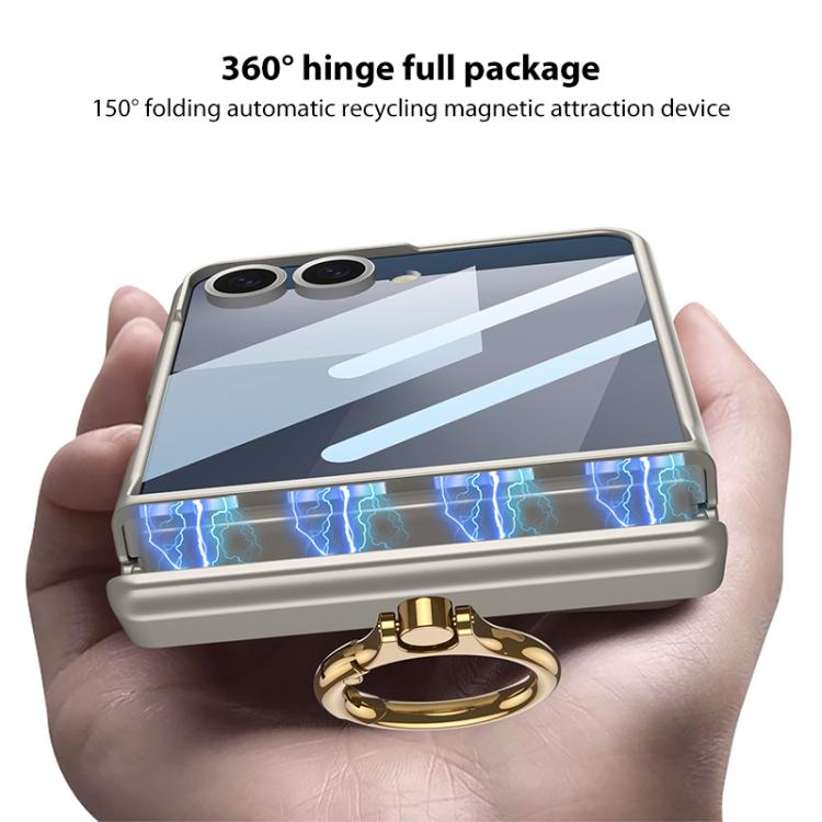 GKK MagSafe Magnetic Hinged Flip Case with Ring Holder