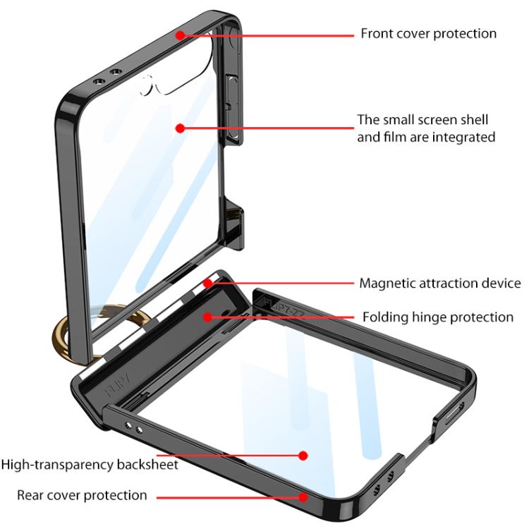 GKK Integrated  Magnetic Folding Phantom Rotary Phone Case with Ring Holder