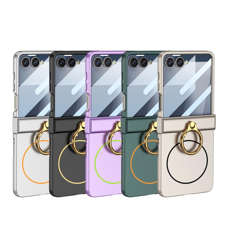 GKK Integrated MagSafe Ultra-thin Hinge Full Coverage Phone Case with Ring