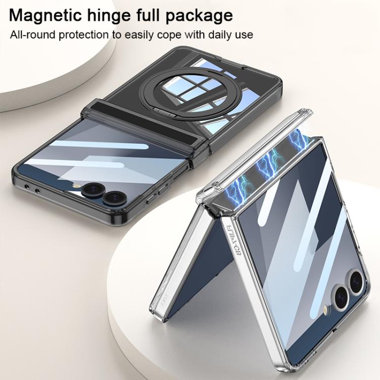 GKK Integrated MagSafe Magnetic Hinge Folding Airbag Phone Case with Rotating Holder