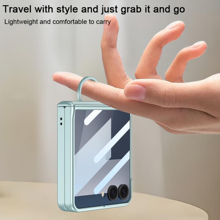 GKK Integrated Magnetic Folding Full Cover Phone Case with D-Cross Ring